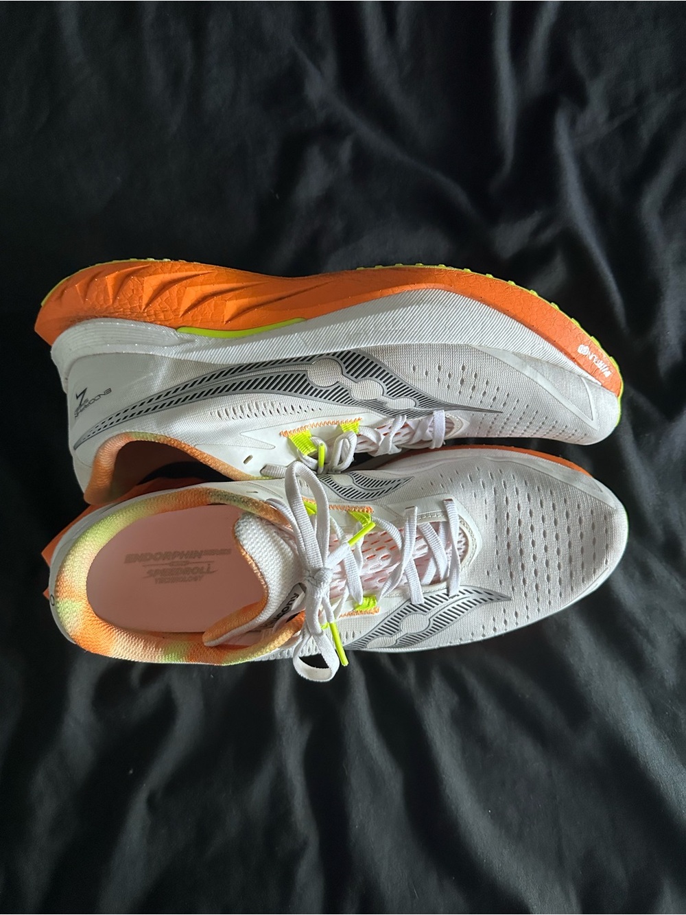 Saucony Endorphin Speed 4  White & Orange Running Shoes